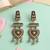Dual plated handcrafted silver statement earrings