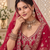 Red Color Embroidered,Beads,Zari And Sequins Work Silk _Blend Lehnega Choli