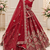 Red Color Embroidered,Beads,Zari And Sequins Work Silk _Blend Lehnega Choli
