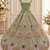 Light Green Color Embroidered,Beads,Zari And Sequins Work Net Lehnega Choli