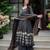 Navy blue vichitra  silk party  embroidery wear sharara  suit set