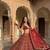 RED COLOUR DESIGNER WEDDING WEAR LAHENGHA 