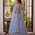 Mint Green Designer Embroidered Butterfly Net Lehenga Choli Set