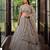 Light Grey Designer Embroidered Butterfly Net Lehenga Choli Set