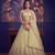 Lemon Yellow Designer Embroidered Butterfly Net Lehenga Choli Set