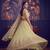 Lemon Yellow Designer Embroidered Butterfly Net Lehenga Choli Set
