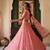 Light Pink Designer Embroidered Butterfly Net Lehenga Choli Set