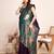 Wine zari work jacquard saree with blouse