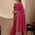 rani pink embroidery with thread and sequence vichitra silk saree with blouse