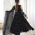 Black georgette readymade anarkali suit with embroidery & sequence work