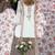 White georgette readymade suit with embroidery & sequence work