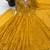 Yellow georgette readymade anarkali suit with embroidery & sequence work