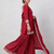 Red sequence coding embroidery work readymade sharara suit set for wedding & festive wear