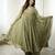 Mehendi georgette readymade anarkali suit with embroidery & sequence work
