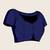 navy blue zari work silk blend saree with blouse