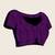 purple zari work silk blend saree with blouse