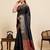 Black zari work pure silk saree with blouse