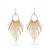 Gold metallic wide hoop earrings