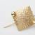 Gold textured square pin brooch