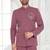 Pink designer bandhgala suit for men