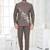 Brown floral embroidered jodhpuri suit for men