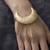 Gold chain fringe cuff bracelet