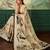 cream digital print tissue saree with blouse
