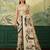 cream digital print tissue saree with blouse