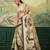 cream digital print tissue saree with blouse