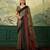 maroon digital print tissue saree with blouse