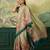 teal blue digital print tissue saree with blouse