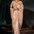 cream madhuri silk blend zari, thread, sequins, cut-dana with moti heavy hand work saree with blouse