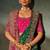 rani pink kanchipuram silk blend zari, thread, moti with cut-dana moti heavy hand work saree with blouse