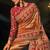 Rust sabyasachi cloth zari with sequins heavy hand work saree with blouse