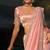 pink madhuri silk blend bead moti heavy work saree with blouse