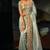 sky blue madhuri silk blend zari, thread, cut-dana with jardoshi heavy hand work saree with blouse