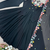 Black embroidery work georgette anarkali set