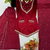 Maroon real mirror work roman silk kurta palazzo set