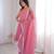 Pink zarkhand wprk crunchy silk kurta palazzo set