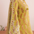 Green digital print & embroidered kurta with dupatta & farshi salwar