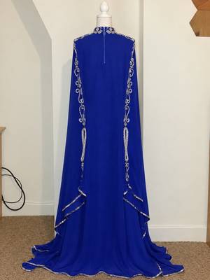 Royal blue eid special jalabiya dubai kaftan 2