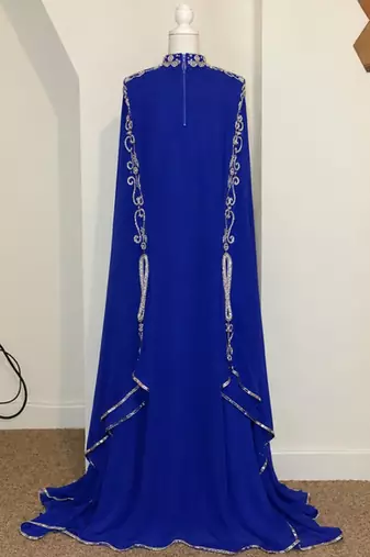 Royal blue eid special jalabiya dubai kaftan