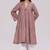 Brown stripe cotton kurta