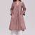 Brown stripe cotton kurta