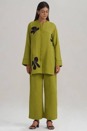 Lime green botanical co-ord set