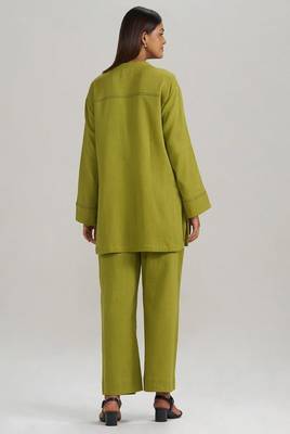Lime green botanical co-ord set 4