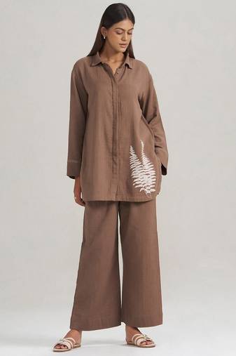 Chocolate and fern co-ord set
