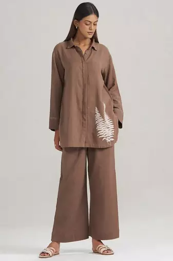 Chocolate and fern co-ord set