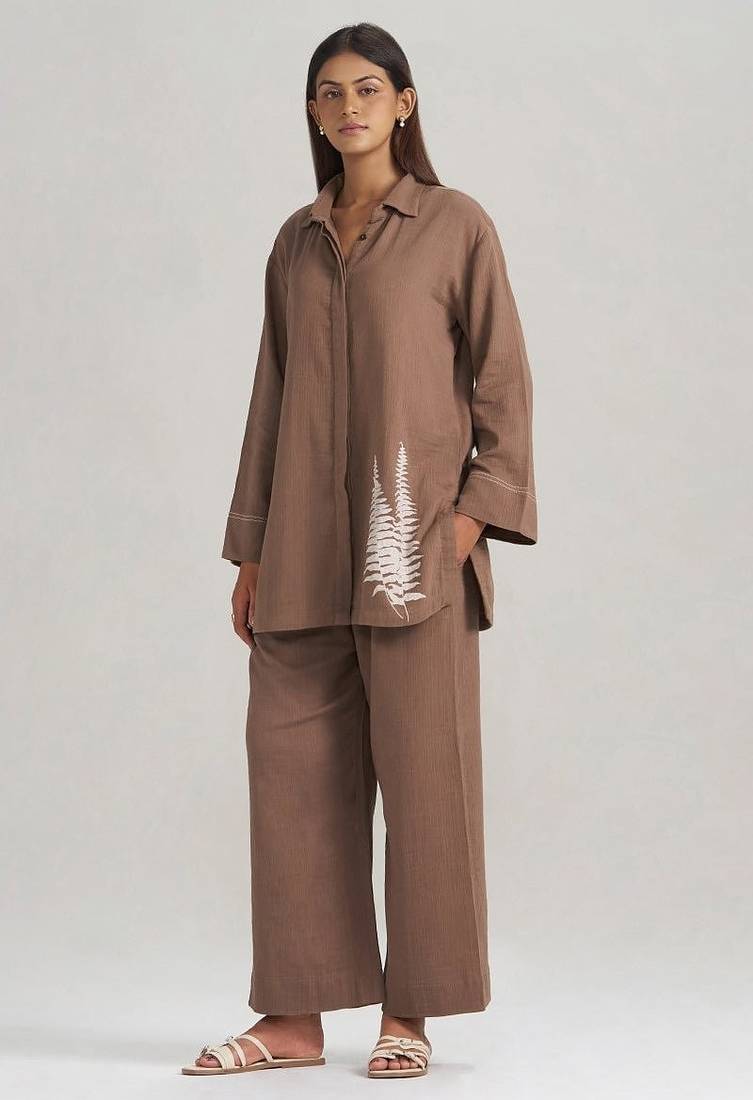 Chocolate and fern co-ord set