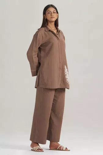 Chocolate and fern co-ord set